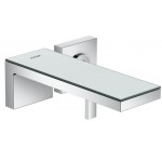 Wash basin tap Wall-mounted - external part 2 holes mixer With non-closing waste set, color: Chrome 22,1cm material: Brass surface: Glossy Wall-mounted - external part Wash basin tap Wall-mounted - external part 2 holes mixer With non-closing waste set, color: Chrome 22,1cm material: Brass surface: Glossy Wall-mounted - external part