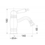 Bidet mixer material: Brass, color: Chrome surface: Glossy Deck-mounted Bidet mixer material: Brass, color: Chrome surface: Glossy Deck-mounted