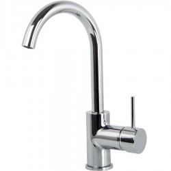 Wash basin tap Deck-mounted L size material: Brass mixer With push-open waste set, color: Chrome surface: Glossy