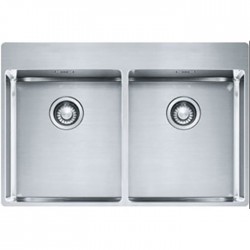 Sink Stainless (Steel) 77x51 material: Inox surface: Matt free Slim top / Flushmount 2 cabinet TL, color: Chrome Stainless steel