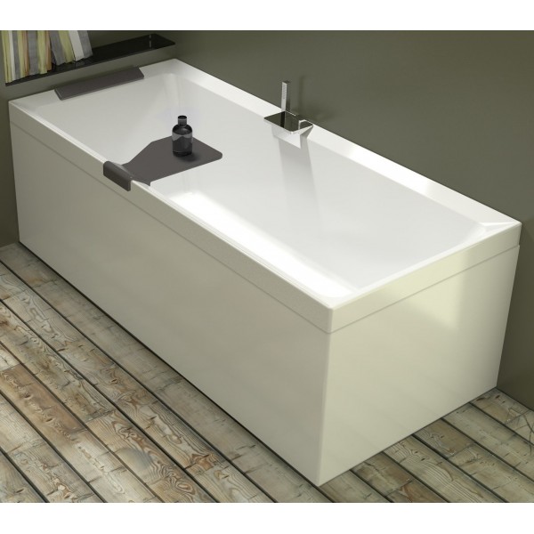 Bathtub Rectangular 180x80 material: Acrylic, color: White no grab bars surface: Glossy Rectangular