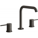 Wash basin tap Deck-mounted dual-level L size material: Inox Without waste Black Metal Brushed PVD, color: Black surface: Matt Deck-mounted