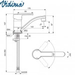 Kitchen tap Deck-mounted material: Brass 14,3cm, color: Chrome surface: Glossy Deck-mounted