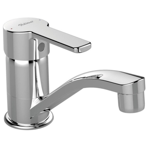 Kitchen tap Deck-mounted material: Brass 14,3cm, color: Chrome surface: Glossy Deck-mounted Kitchen tap Deck-mounted material: Brass 14,3cm, color: Chrome surface: Glossy Deck-mounted