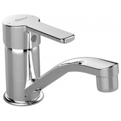 Kitchen tap Deck-mounted material: Brass 14,3cm, color: Chrome surface: Glossy