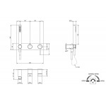 Shower tap Wall-mounted external part 2 way material: Inox mixer with hand shower, hose and holder With plate, color: Bronze surface: Brushed