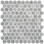 Pool mosaic 2,5x2,5 Spain, shape: Hexagon 1st choice, hue: Grey Mosaics for pool