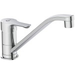 Μπαταρία κουζίνας επικαθήμενη από ορείχαλκο, χρώμα: Χρωμέ επιφάνεια: Γυαλιστερή Επικαθήμενες