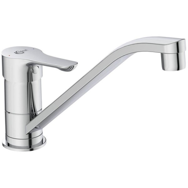 Μπαταρία κουζίνας επικαθήμενη από ορείχαλκο, χρώμα: Χρωμέ επιφάνεια: Γυαλιστερή Επικαθήμενες