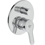 Shower tap Wall-mounted concealed - complete set 2 way material: Brass mixer With plate without hand shower, hose and holder, color: Chrome surface: Glossy Wall-mounted - external part Shower tap Wall-mounted concealed - complete set 2 way material: Brass mixer With plate without hand shower, hose and holder, color: Chrome surface: Glossy Wall-mounted - external part