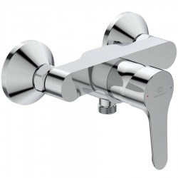 Μπαταρία ντουζιέρας επίτοιχη αναμεικτική από ορείχαλκο κορμός (χωρίς τηλέφωνο, σπιράλ, στήριγμα), χρώμα: Χρωμέ επιφάνεια: Γυαλιστερή Επίτοιχες