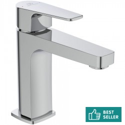 Wash basin tap Deck-mounted material: Brass mixer Without waste Μ size, color: Chrome surface: Glossy Deck-mounted