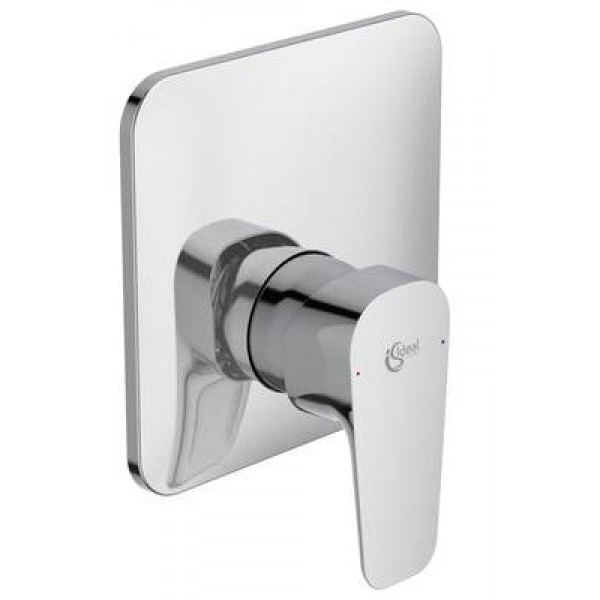 Shower tap Wall-mounted concealed - complete set 1 way material: Brass mixer With plate without hand shower, hose and holder, color: Chrome surface: Glossy Wall-mounted - external part Shower tap Wall-mounted concealed - complete set 1 way material: Brass mixer With plate without hand shower, hose and holder, color: Chrome surface: Glossy Wall-mounted - external part