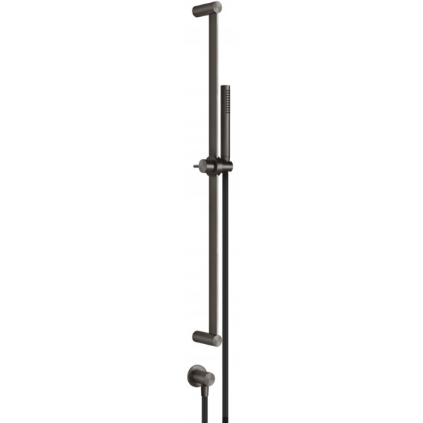 Βέργα ντους 80cm από inox Black Metal Brushed PVD με τηλέφωνο, σπιράλ & παροχή, χρώμα: Μαύρο επιφάνεια: Βουρτσισμένη Βέργες ντους Βέργα ντους 80cm από inox Black Metal Brushed PVD με τηλέφωνο, σπιράλ & παροχή, χρώμα: Μαύρο επιφάνεια: Βουρτσισμένη Βέργες ντους