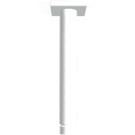 Arm 15cm Ceiling-mounted material: Brass, color: White surface: Matt Shower arms