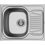 Sink Stainless (Steel) 62x50 material: Inox surface: Satin left / right nested 1 bowl 1B 1D, color: Chrome Stainless steel