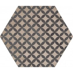 Patchwork tile 21,6x25 Italy, shape: Hexagon 1st choice surface: Matt naturale, hue: Mix