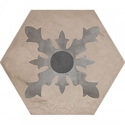 Patchwork tile 21,6x25 Italy, shape: Hexagon 1st choice surface: Matt naturale, 9mm, hue: Mix