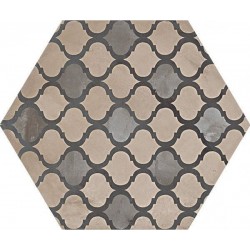 Patchwork tile 21,6x25 Italy, shape: Hexagon 1st choice surface: Matt naturale 9mm, hue: Mix