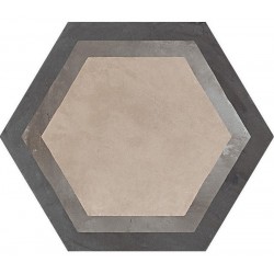Patchwork tile 21,6x25 Italy, shape: Hexagon 1st choice surface: Matt naturale, 9mm, hue: Mix