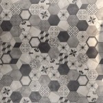 Patchwork πλακιδίου 21,6x25 Ιταλίας, σχήμα: Εξάγωνο Α’ διαλογής επιφάνεια: Ματ naturale, 9mm, απόχρωση: Mix Patchwork