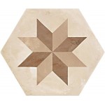 Patchwork πλακιδίου 21,6x25 Ιταλίας, σχήμα: Εξάγωνο Α’ διαλογής επιφάνεια: Ματ 9mm, απόχρωση: Mix Patchwork