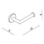 Paper holder no cover material: Brass, color: Chrome surface: Glossy Toilet paper holders Paper holder no cover material: Brass, color: Chrome surface: Glossy Toilet paper holders