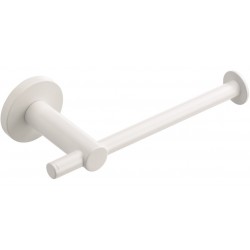 Paper holder no cover material: Brass, color: White surface: Matt Toilet paper holders