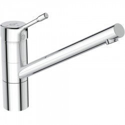 Kitchen tap Deck-mounted material: Brass, color: Chrome surface: Glossy Deck-mounted