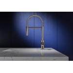 Kitchen tap Deck-mounted material: Brass with shower Semi Pro, color: Chrome surface: Glossy Deck-mounted Kitchen tap Deck-mounted material: Brass with shower Semi Pro, color: Chrome surface: Glossy Deck-mounted
