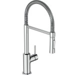 Kitchen tap Deck-mounted material: Brass with shower Semi Pro, color: Chrome surface: Glossy Deck-mounted Kitchen tap Deck-mounted material: Brass with shower Semi Pro, color: Chrome surface: Glossy Deck-mounted