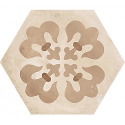 Patchwork tile 21,6x25 Italy, shape: Hexagon 1st choice surface: Matt naturale, 9mm, hue: Mix