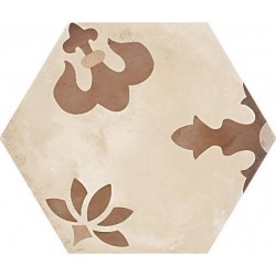 Patchwork tile 21,6x25 Italy, shape: Hexagon 1st choice surface: Matt naturale, 9mm, hue: Mix