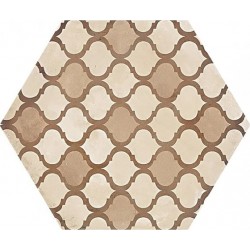 Patchwork tile 21,6x25 Italy, shape: Hexagon 1st choice surface: Matt naturale, 9mm, hue: Mix
