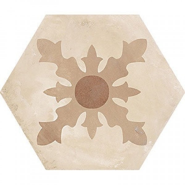 Patchwork tile 21,6x25 Italy, shape: Hexagon 1st choice surface: Matt naturale, 9mm, hue: Mix Patchworks