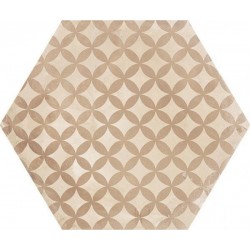 Patchwork πλακιδίου 21,6x25 Ιταλίας, σχήμα: Εξάγωνο Α’ διαλογής επιφάνεια: Ματ naturale, 9mm, απόχρωση: Mix