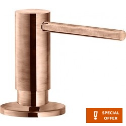 Dispenser με δοχείο 300ml, Copper από ορείχαλκο επιφάνεια: Βουρτσισμένη, χρώμα: Ροζ Χρυσό Dispenser