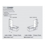Bathtub enclosure Linear 80x150 6mm opening left, 2V80 Compy, transparent crystal glass surface: Glossy, color: Chrome Linear Bathtub enclosure Linear 80x150 6mm opening left, 2V80 Compy, transparent crystal glass surface: Glossy, color: Chrome Linear