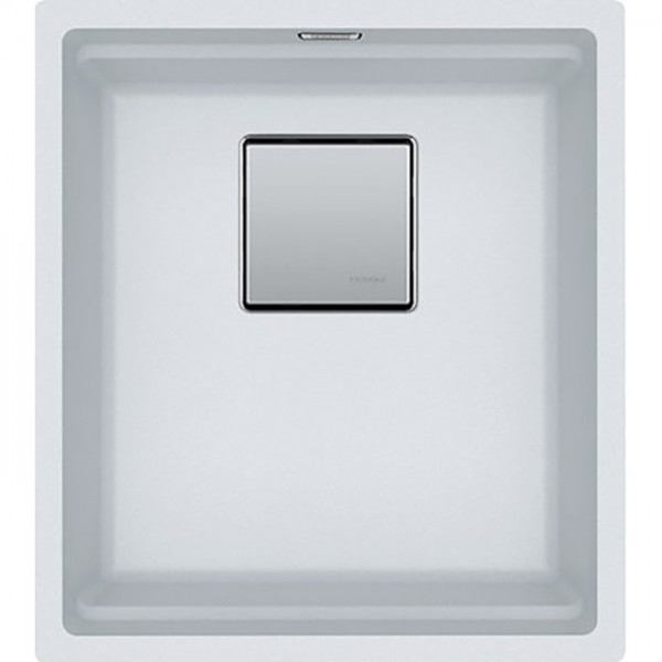 Νεροχύτης γρανιτένιος 37x42 χωρίς πάγκο υποκαθήμενος, 1 γούρνα (41x46cm) Polar White, χρώμα: Λευκό Γρανιτένιοι