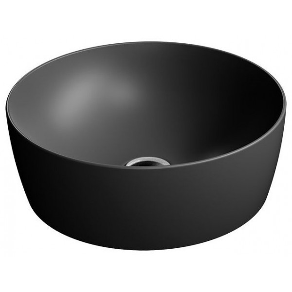 Washbasin Free standing 40x40x14 material: Porcelain Without hole Without overflow Ardesia, color: Black surface: Matt Free standing Washbasin Free standing 40x40x14 material: Porcelain Without hole Without overflow Ardesia, color: Black surface: Matt Free standing