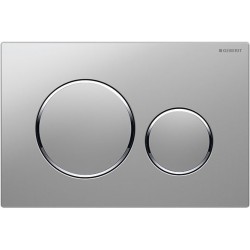Flush wall plates for concealed cistern dual flush valve material: ABS Mechanical with string, color: Chrome surface: Matt Flush plates