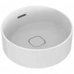 Νιπτήρας ελευθέρας τοποθέτησης 38x38x13 από πορσελάνη με υπερχείλιση χωρίς οπή , χρώμα: Λευκό επιφάνεια: Γυαλιστερή Ελευθέρας τοποθέτησης