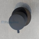 Diverter for concealed shower tap Wall-mounted - external part Black Matt material: Brass 2 way, color: Black surface: Matt Diverters - external part Diverter for concealed shower tap Wall-mounted - external part Black Matt material: Brass 2 way, color: Black surface: Matt Diverters - external part