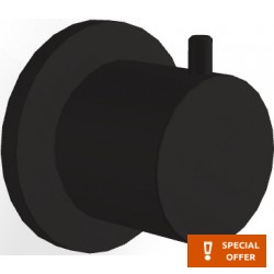 Diverter for concealed shower tap Wall-mounted - external part Black Matt material: Brass 2 way, color: Black surface: Matt Diverters - external part