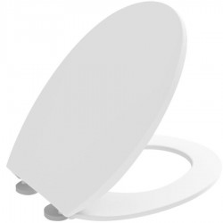Toilet-seat soft closing, style: Sandwich, color: White Toilet seats & covers