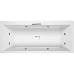 Whirpool bathtub Rectangular 180x80 material: Quaryl surface: Glossy, color: White Rectangular