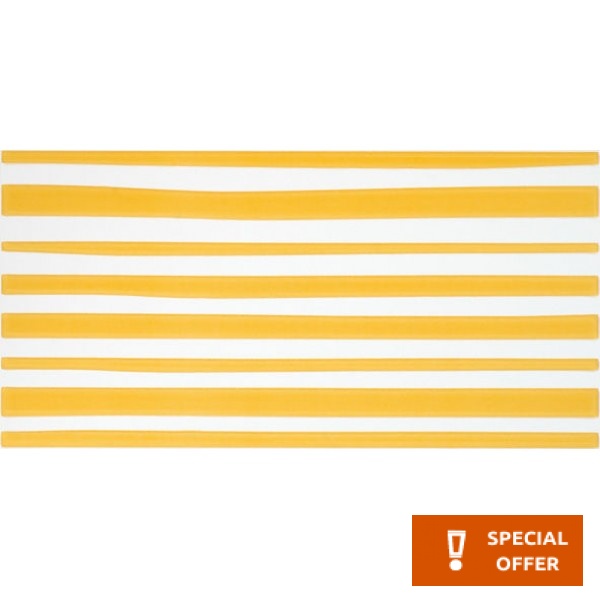Decor tile 25x50 Spain 1st choice 1-Lineas, hue: Yellow Decor tile 25x50 Spain 1st choice 1-Lineas, hue: Yellow Tile Liners (Listello)-Decore