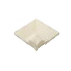 Pool corner tile (Angolo) 12x12 Italy 1st choice overflow, 11/S 120A, hue: White