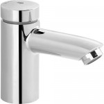 Wash basin tap Deck-mounted material: Brass S size self-closing Without waste, color: Chrome surface: Glossy Deck-mounted