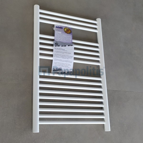 Heated towel rack 50x80 material: Copper, color: White surface: Glossy Heated towel rails Heated towel rack 50x80 material: Copper, color: White surface: Glossy Heated towel rails